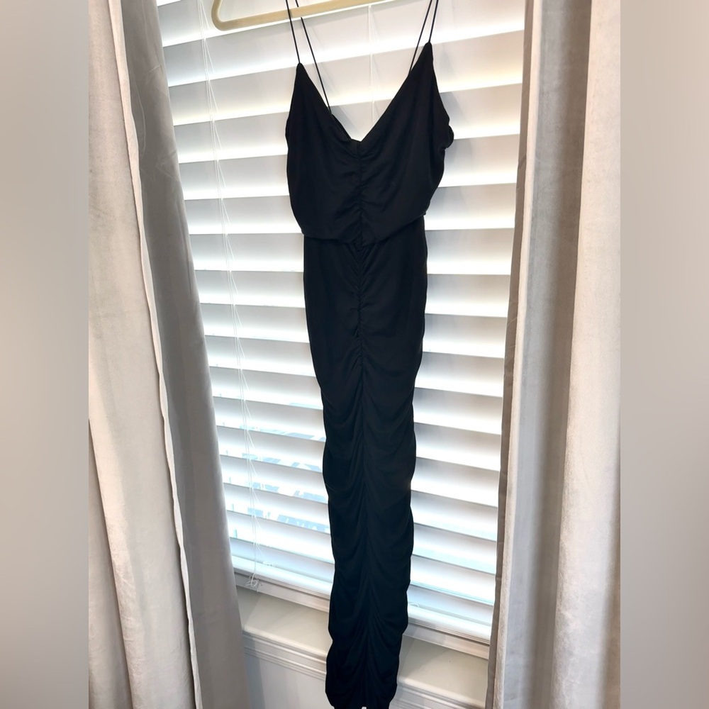 Ruched midi dress